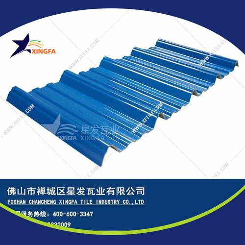 厚度3.0mm蓝色900型PVC塑胶瓦 梧州工程钢结构厂房防腐隔热塑料瓦 pvc多层防腐瓦生产网上销售